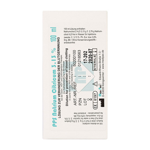 Sodyum Sitrat PPS 100 ml